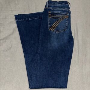 7 For All Mankind Dark Blue Boot Cut Jeans